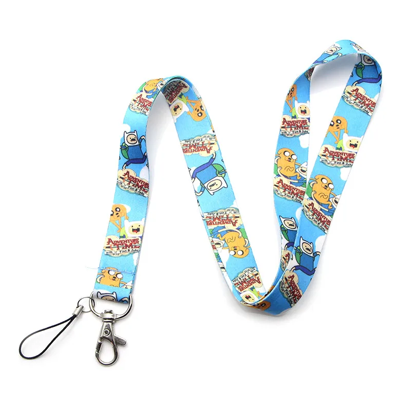 P2851 Dongmanli Adventure Time Lanyard значок ID Lanyards/Мобильный телефон Веревка/ключ Lanyard шейный ремешок ожерелье