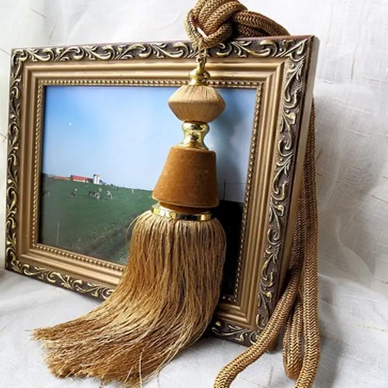 

One pair tieback modern curtain hanging ball Solid Square strap decorative accessories tassel hanging ear tie tape M301