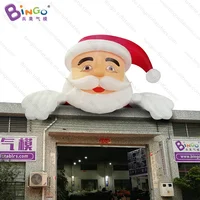 Personalized 5X2.7X3.9 Meters Inflatable Santa Claus / Inflatable Santa on Roof / 5m Inflatable Santa Claus for Decoration Toys