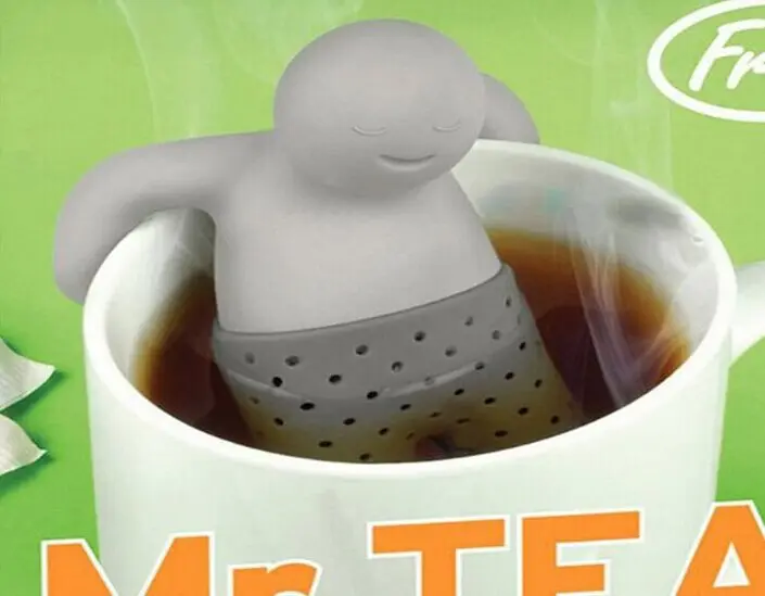 Teapot cute Mr Tea Infuser/Tea Strainer/Coffee &amp Sets/silicone mr tea 1PCS New style | Дом и сад