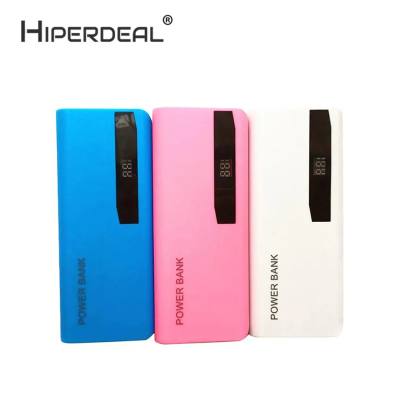 HIPERDEAL светодиодный дисплей 5X 18650 USB внешний аккумулятор зарядное устройство чехол