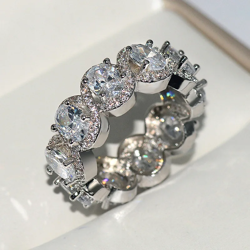 Creative Water Drop Zircon Pendant Rings for Women Personality Cute Engagement Couple Promise Jewelry GIFT | Украшения и