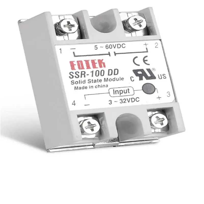 Однофазный твердотельный модуль реле SSR-80DD Dc-Dc 60A 80A 100A SSR-60DD 3-32 V DC до 5-60
