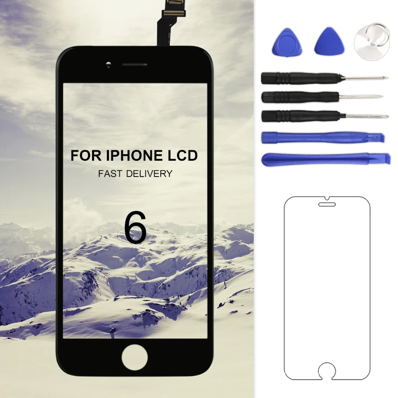 

1PC Grade AAA++ Phone Replacement LCD For iphone 6 with Touch Screen Digitizer Display Assembly For iphone 6 LCD No Dead Pixel