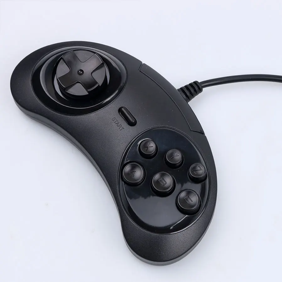 Игровой контроллер kebidu 6 кнопок USB SEGA держатель джойстика для ПК MAC Mega Drive|usb gamepad|game
