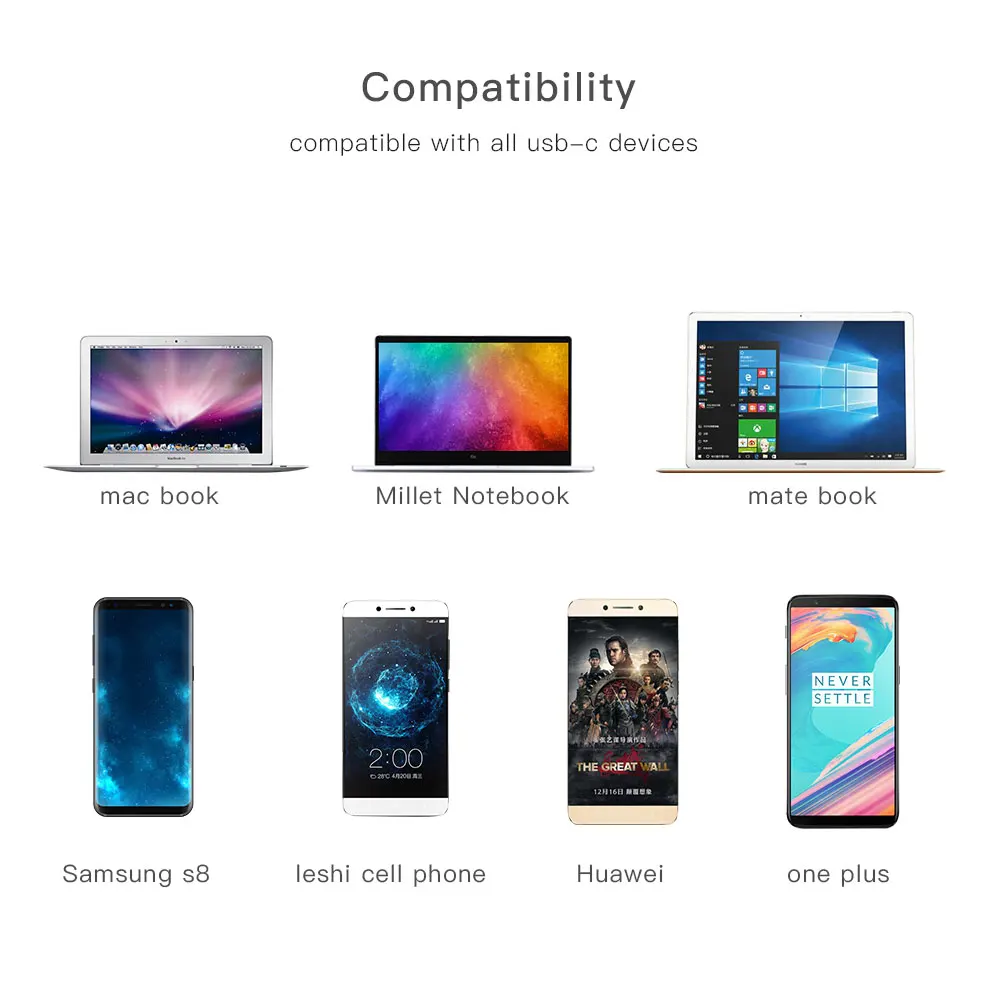 Usb type-C кабель для Oneplus 5 USB кабель для быстрой зарядки типа C кабель для передачи данных для samsung S9 huawei P10 Xiaomi nintendo Switch USB-C