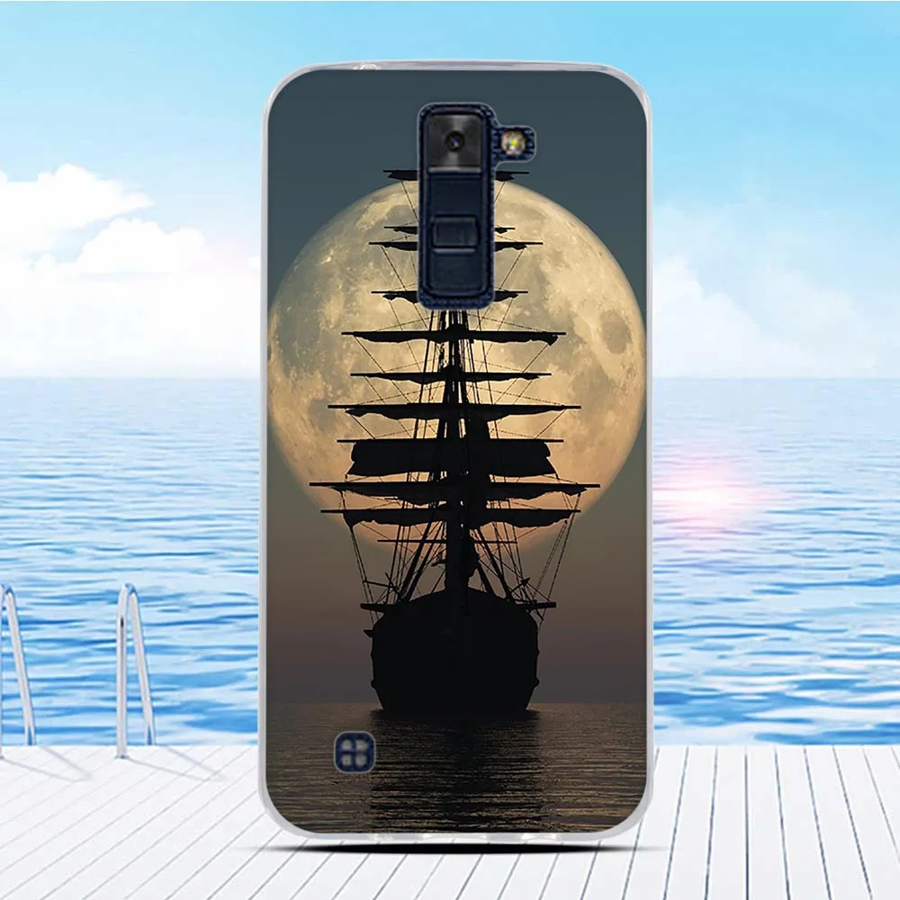 Для LG K8 2016 силиконовый корпус чехол для 3D рельефный мультфильм K 8 бампер 5 0 дюймов