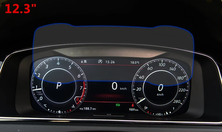Защитная пленка для экрана MQB Golf 7 12 3 &quotGolf MK7 цифровая панель ЖК-дисплея 9H