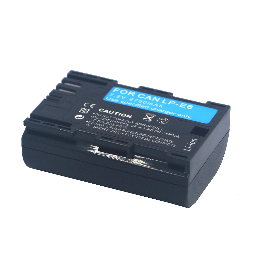 Аккумулятор для камеры LP-E6 LP E6 LPE6 3 шт. аккумулятор + ЖК-дисплей USB двойное зарядное