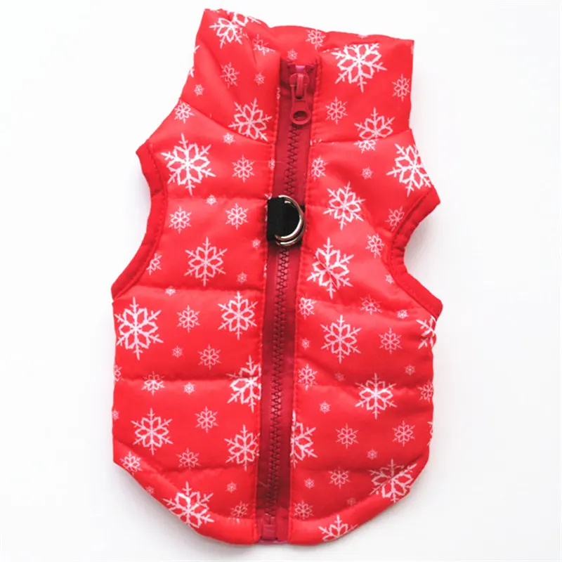 Теплый Собака одежда зимние мягкие Стеганый жилет наряд для щенков Маленький