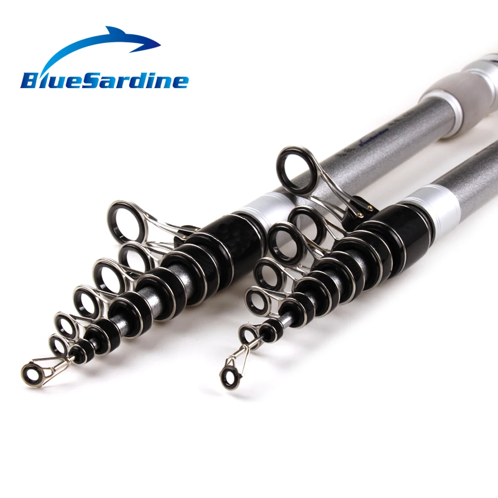 

BlueSardine Surf Casting Rods Super Hard Telescopic Fishing Rod Distance Throwing Surfcasting Rod Spinning Pesca 2.7M - 4.5M