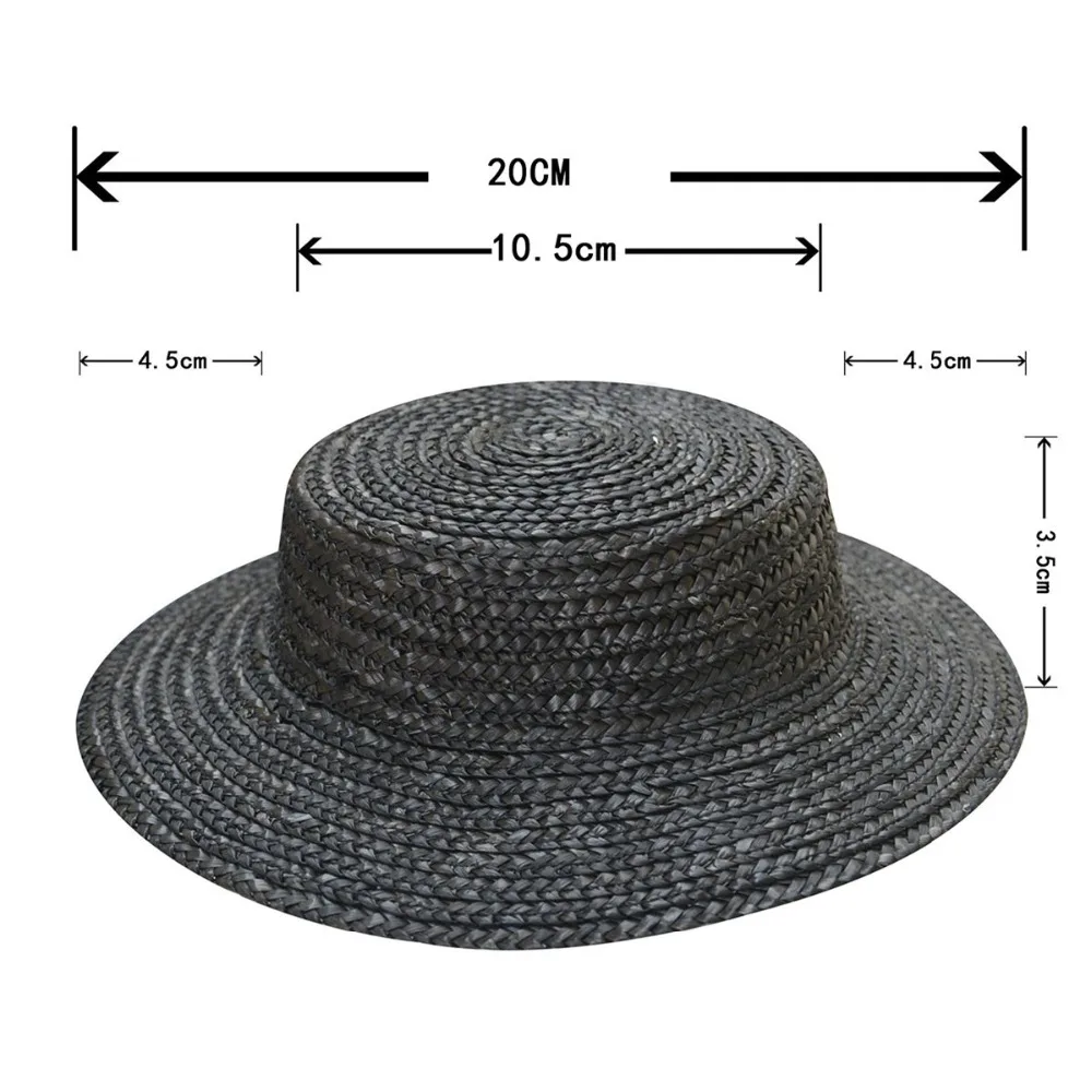 10 шт Мини Топ кукурузы соломы шляпы ремесло делая очарование Millinery поставки лето
