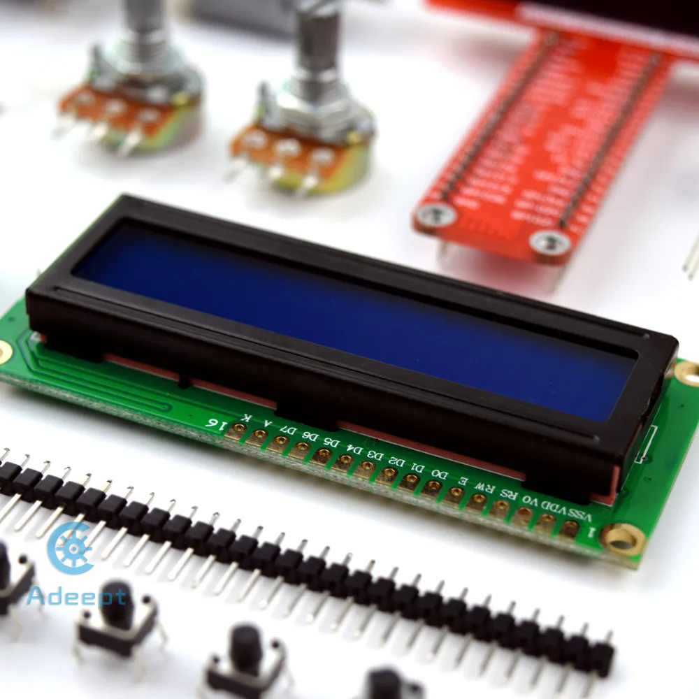 Набор для начинающих Adeept Super Starter Kit Raspberry Pi 3 2 model B/ B + Python LCD1602 сервопривод