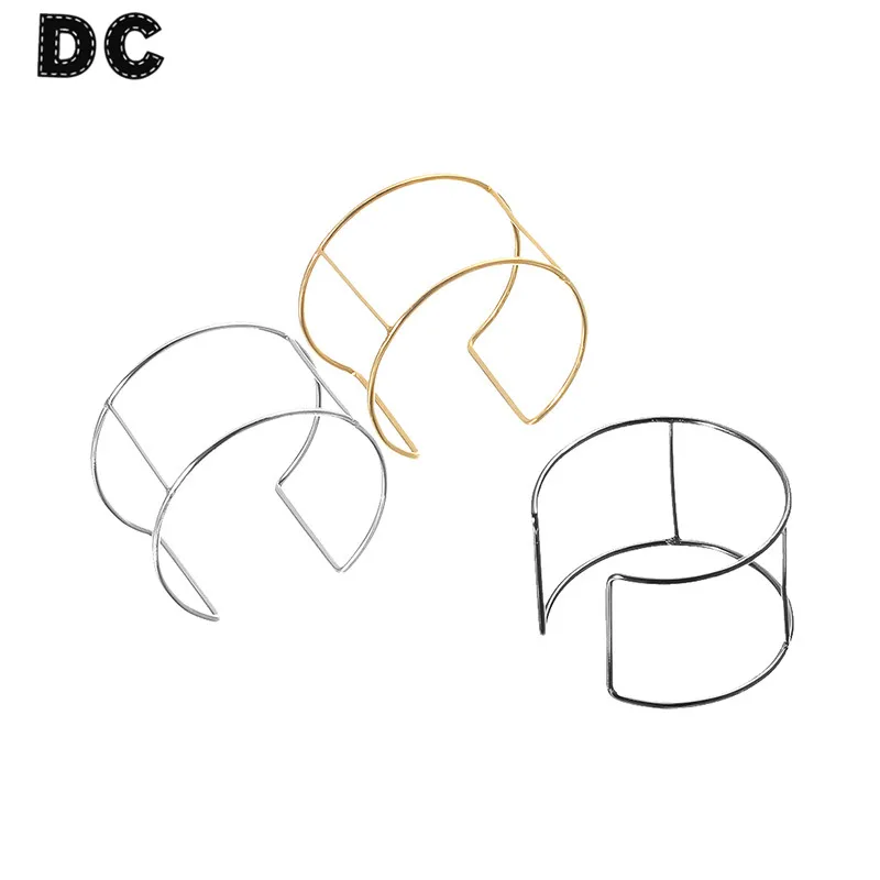 DC 6 шт/партия золото/металл серебристого цвета проволока манжет без украшения