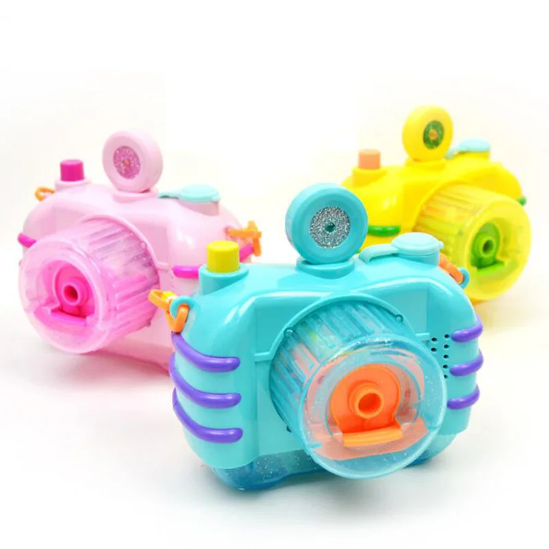 

Amazing Electric Bubble Camera with Light Music Blowing Bubbles Toys Kids Children Indoor Outdoor Parties Soaps For Children