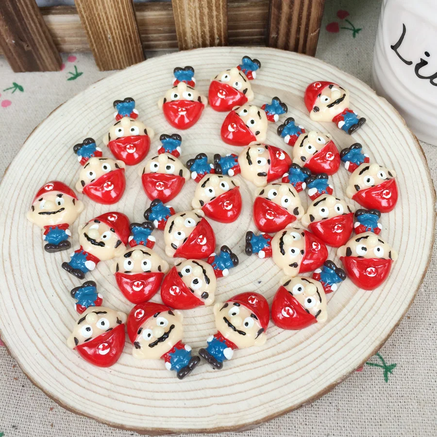 10 шт. Kawaii плоские "сделай сам" с рисунками Смола Кабошоны плоской обратной