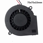 Новый оригинальный двойной шар DC 12 В 7,5 см 7515 прочный турбинный вентилятор охлаждения
