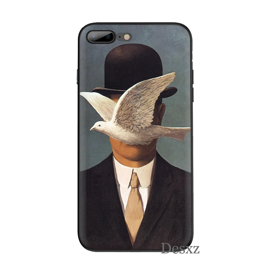 B6 Мобильный чехол для телефона для iPhone 11 Pro XR X XS Max iPhone 6 6S 7 8 Plus 5 5S SE чехол Rene Magritte сумка корпус - Цвет: B6