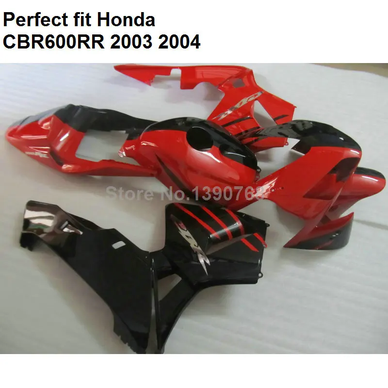 Комплект обтекателей для Honda CBR600RR 2003 2004 красный черный обтекатель CBR 600RR F5 03 04