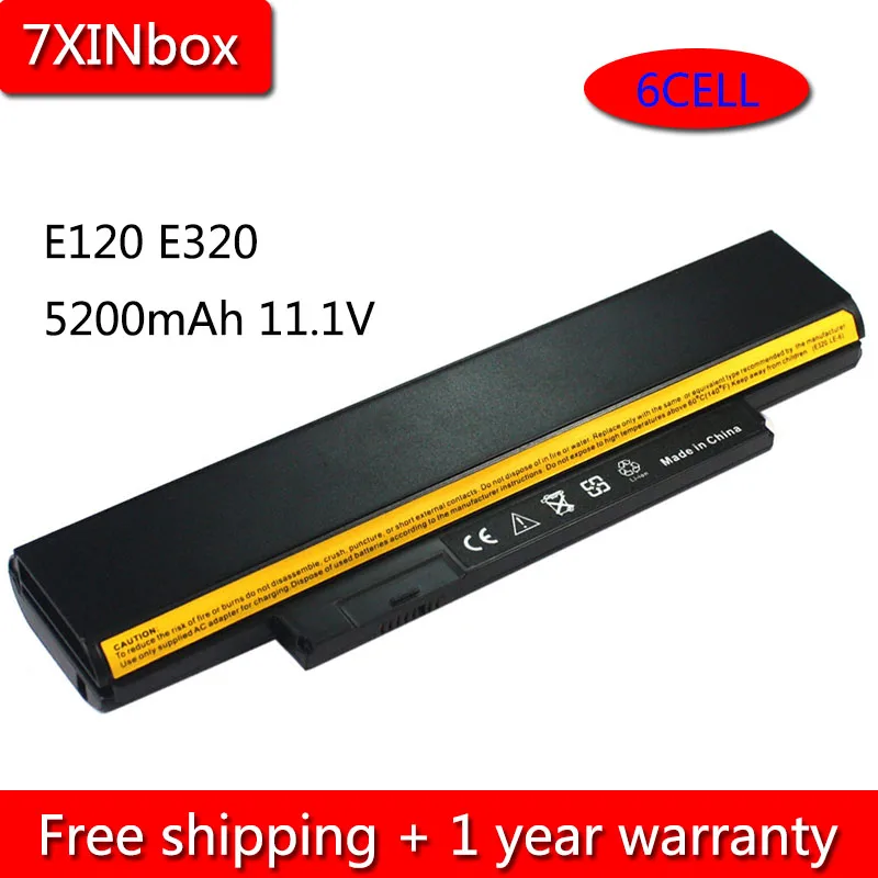 Аккумулятор 7XINbox 6 5200 мАч 11 1 В 42T4943 42T4945 42T4948 для Lenovo Thinkpad E320 E325 E120 E125 X121e X130e 42T4962