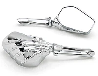 brand new chrome custom motorcycle skeleton bone mirrors for victory hammer 8 ball