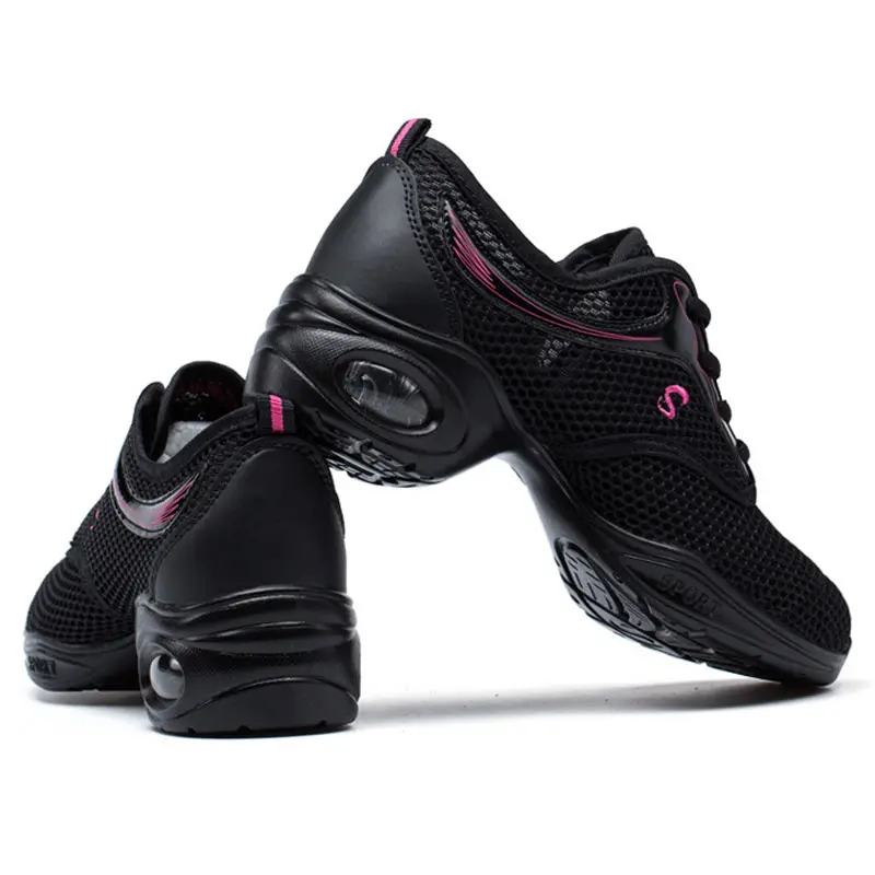 Sneakers Women Jazz Dance Shoes Female White Summer Outdoor Mesh Girls Modern Hip Hop Dancing Adult Ladies Casual Sports Shoes