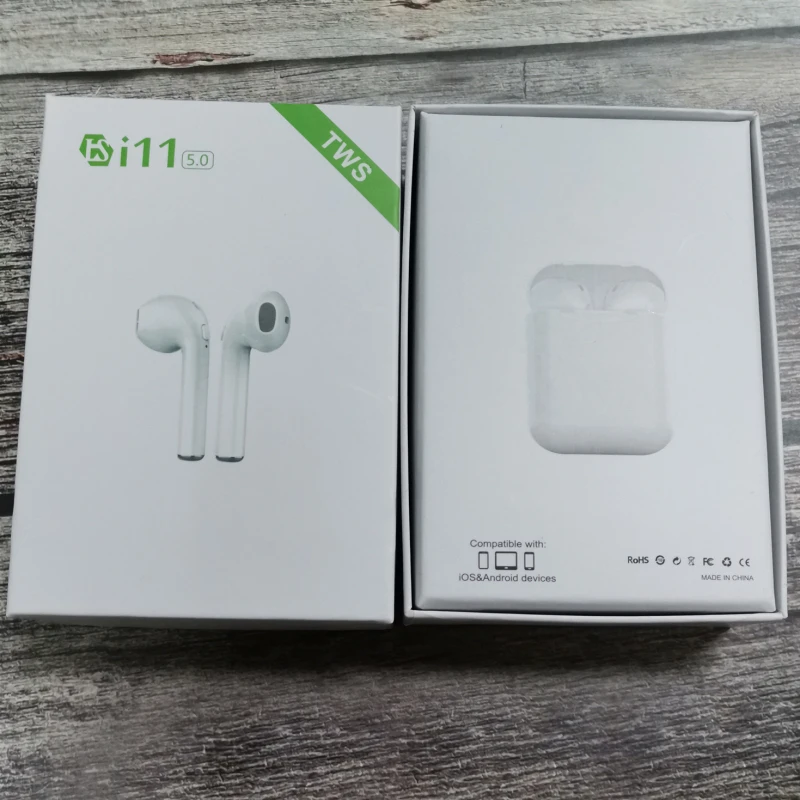 Беспроводные наушники i11 TWS Мини Bluetooth 5 0 гарнитура vs i7s i12 i9s i10 для iphone IOS