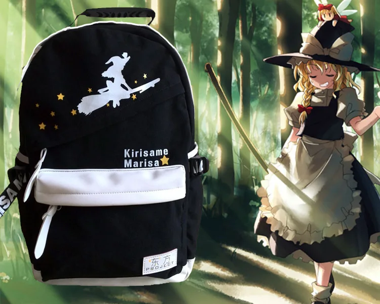 Бесплатная доставка TouHou проект маленькая ведьма черно белая печать мужские и