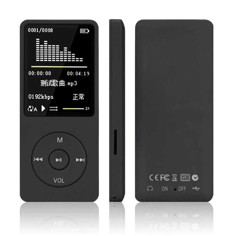 HIPERDEAL MP3 плеер FM Портативный ЖК экран HiFi без потерь Звук Музыка USB поддержка 128 Гб