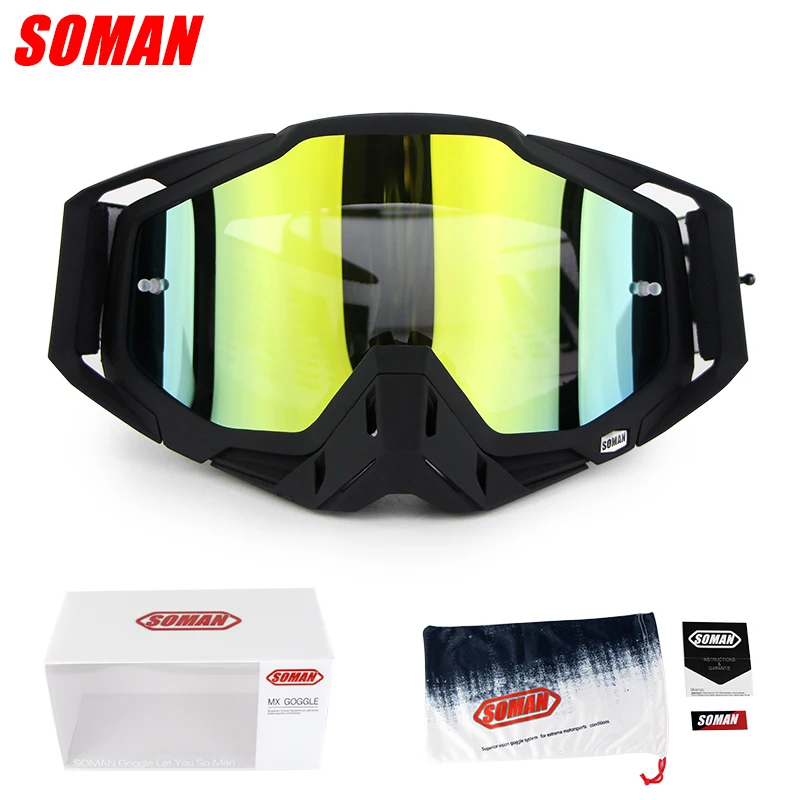 Мотоциклетные очки Soman гоночные с крестом для велоспорта SM11|Мотоциклетные очки| |