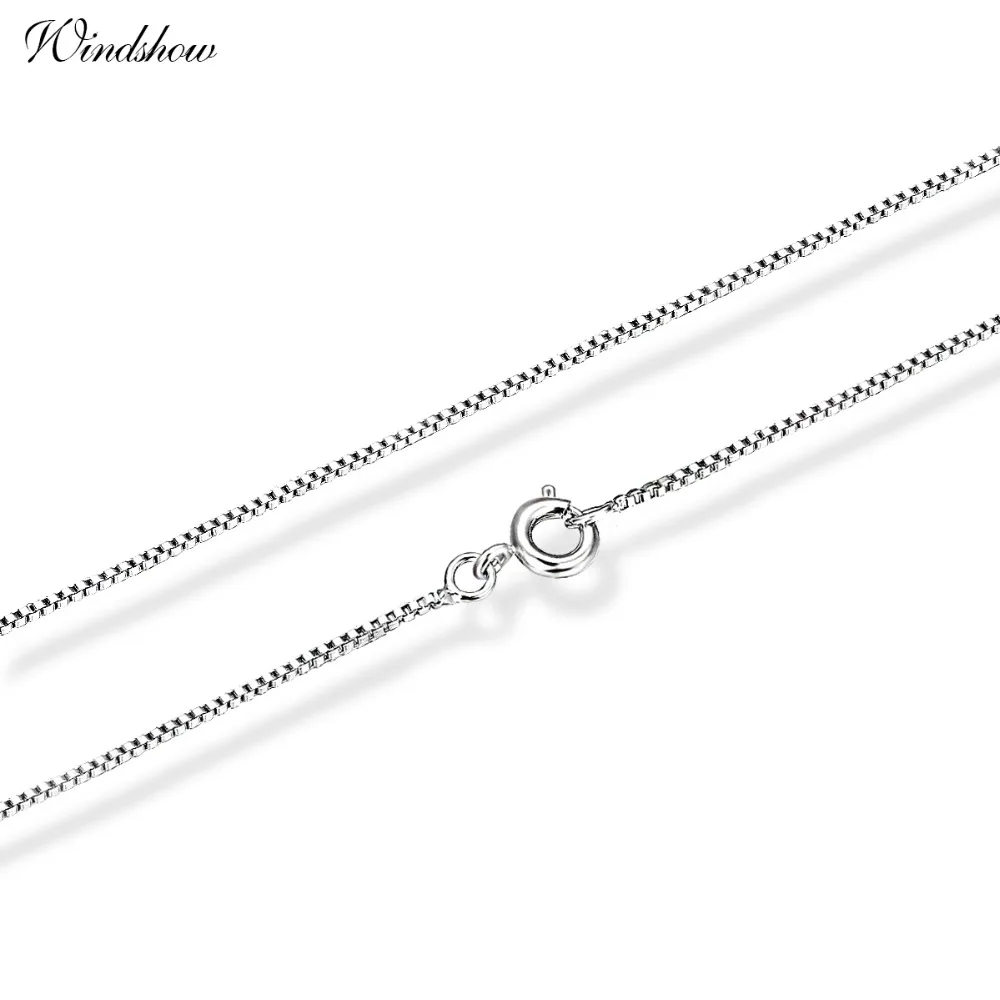 5 Длина белого золота Цвет цепи коробки Цепочки и ожерелья Для женщин дети