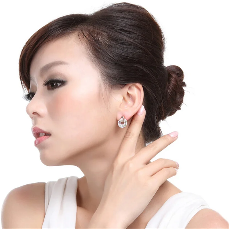 2016 мода ювелирных изделий колье серьги для женщин красочные из кристаллов