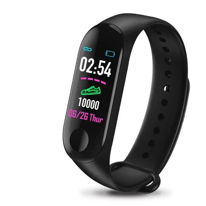 M3 смарт-браслет Фитнес трекер Браслет Водонепроницаемый bluetooth smartwatch светодиодный сообщение монитор сердечного ритма Смарт-браслет
