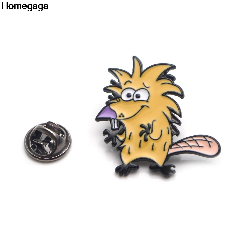 

10pcs/lot Homegaga funny animal Zinc pins para backpack pride clothes medal for bag shirt badge brooches for men women D2041