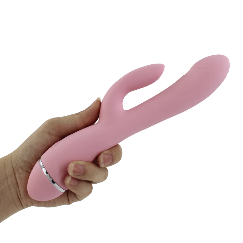Силиконовый G Spot фаллоимитатор Отопление кролик вибратор для женщин двойной