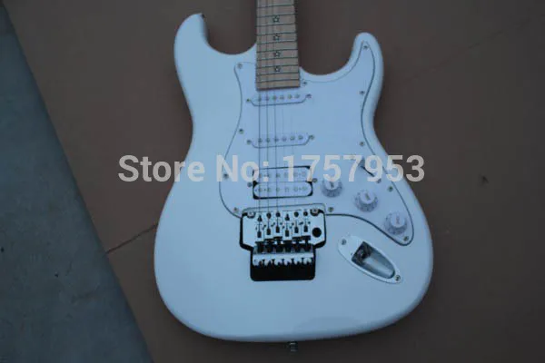 Factory direct custom shop Newest Custom ST white 5 star inlay 6 Strings Electric Guitar with Floyd Rose Tremolo!!! Free shippi | Спорт и