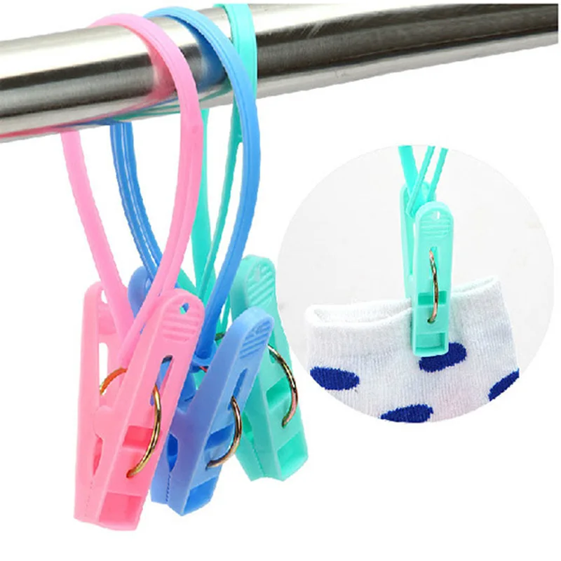 12 шт. разноцветные прищепки крючок зажимы для белья Многофункциональный