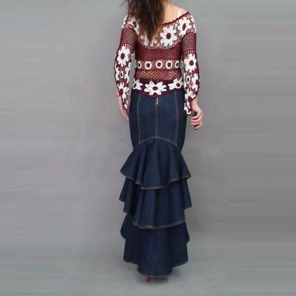 Бесплатная доставка женские богемные джинсы модные сексуальные асимметричные