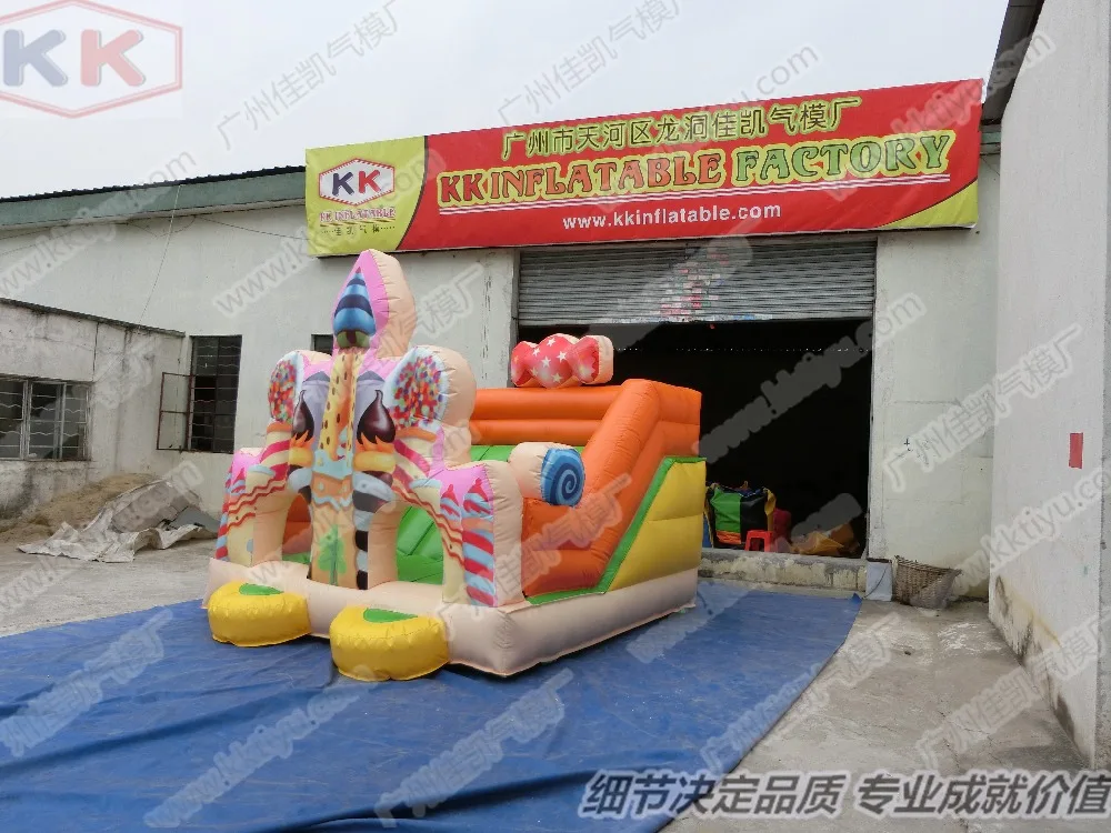 Надувной мини-батут конфет для детского сада внутри небольшого размера надувной