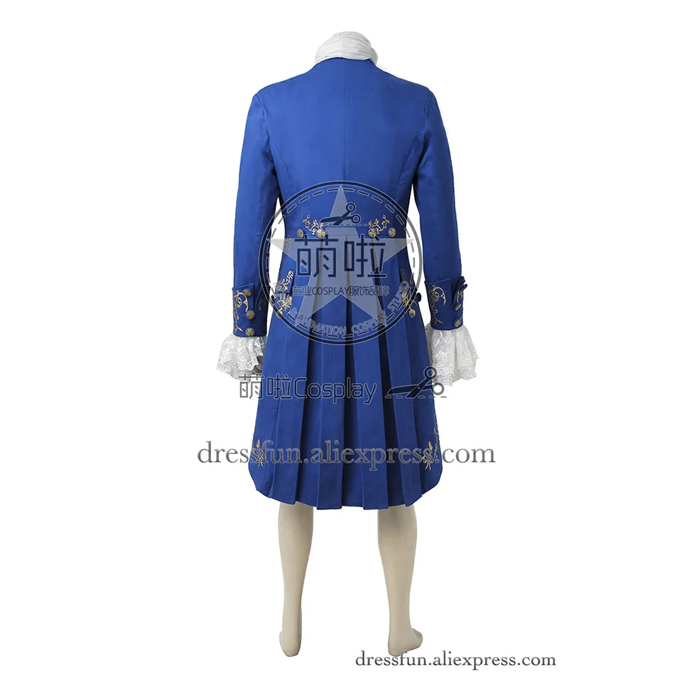Beauty and the Beast Cosplay Costume Prince Adam Blue Coat Full Set Uniform Clothing Fashion Dress Christmas | Тематическая одежда