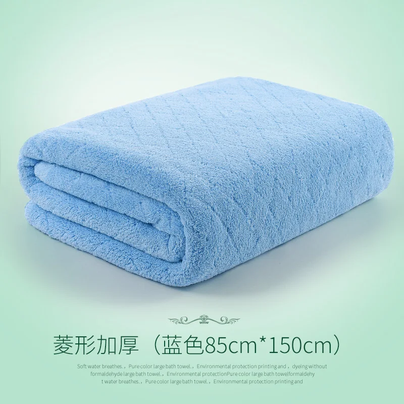 85x150cm BLUE 85x150/100x120 см, Супер Мягкое хлопковое Марлевое Впитывающее детское банное полотенце, плотное полотенце для новорожденных - Цвет: 85x150cm BLUE