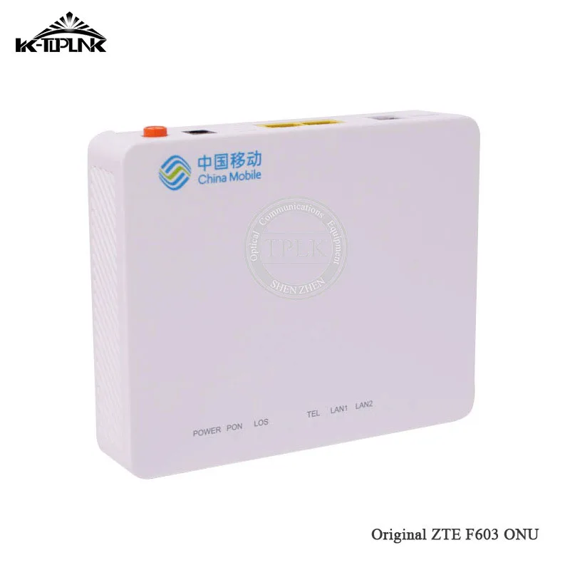 10 шт. Новый ONU для ZTE F603 GPON ONT Router 1GE + 1FE 1VOIP-порт SIP-протоколы одноволоконный