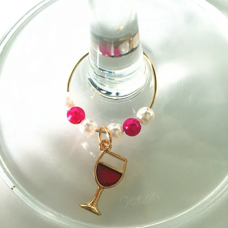 Подвески для вина новый модный дизайн 6 шт. подвески Винных Бокалов кольца маркер
