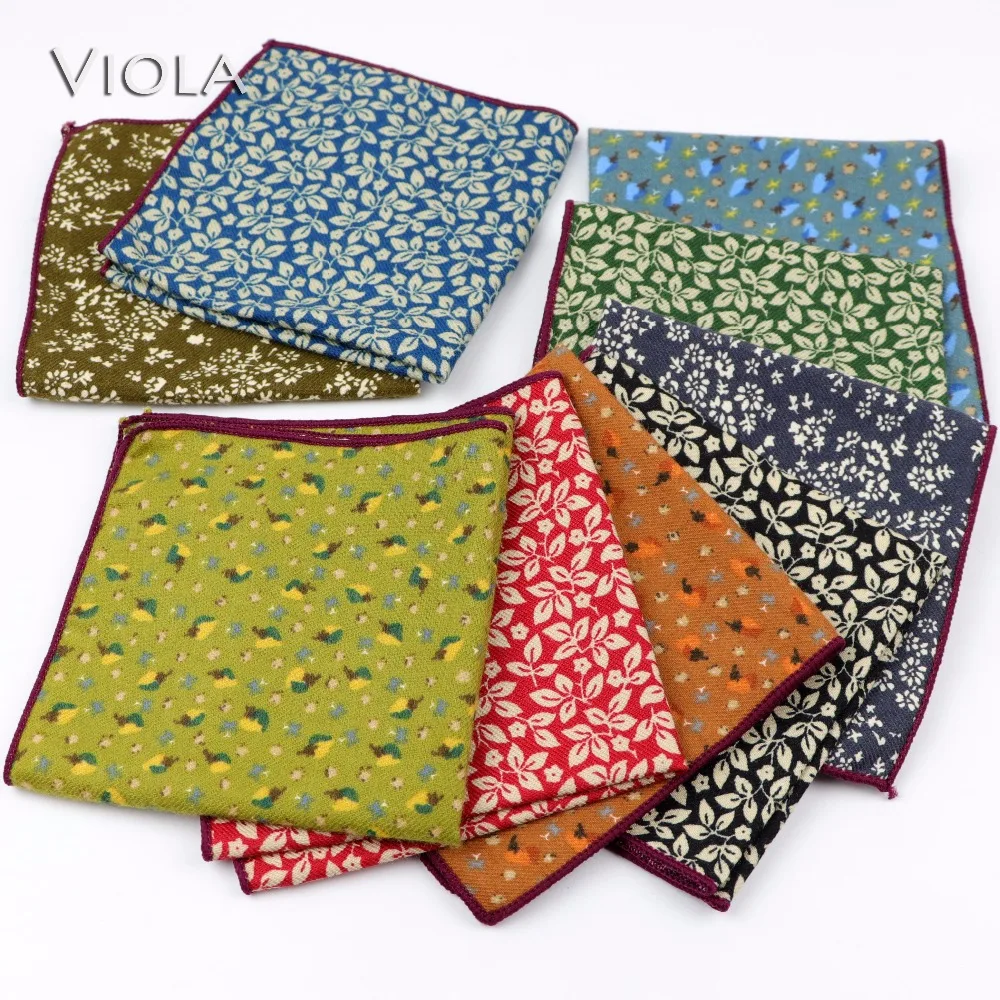 Платок из 100% хлопка с принтом Hankie платок мягкой ткани цветочным мужской