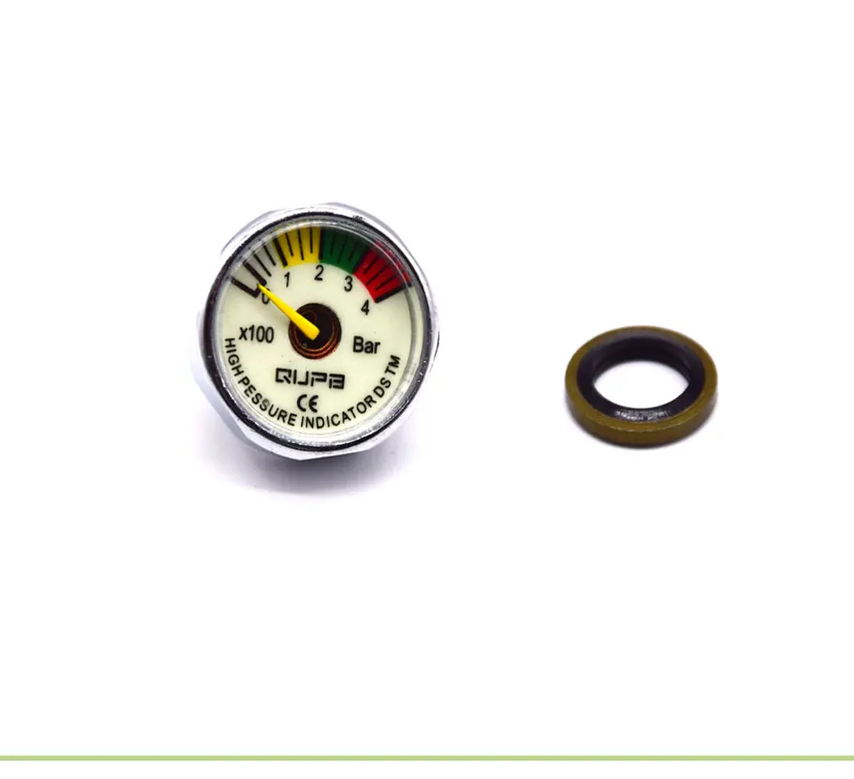 1 дюймов Мини манометр для подводного плавания 40MPA/300 бар/400 бар/5000PSI/6000PSI