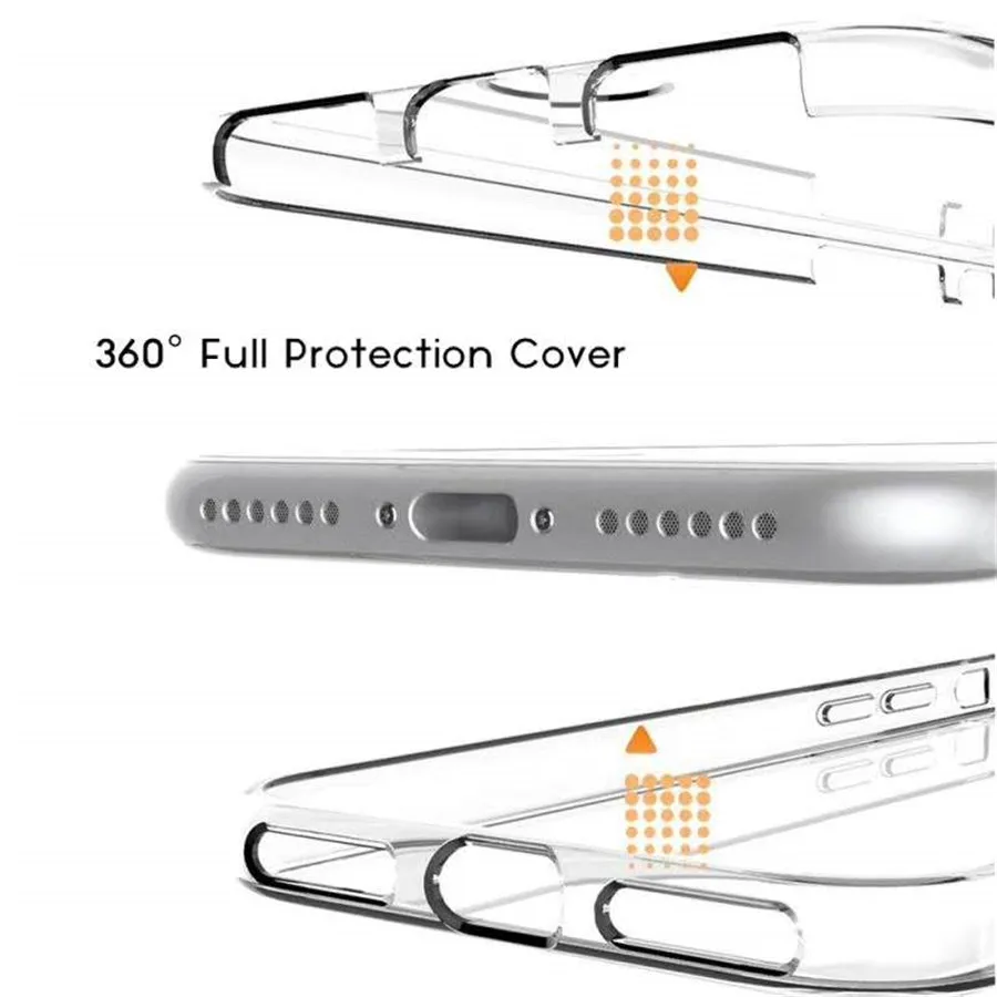 Роскошный чехол для телефона 360 PET & PC с полным покрытием iPhone 5 5S SE 6 6S Plus 7 8 мягкой