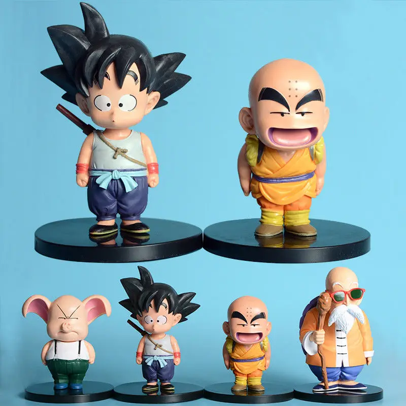 Dragon Ball Z детства Сон Гоку Krillin Мастер Роши Улун Свинья DBZ фигурка аниме Рисунок