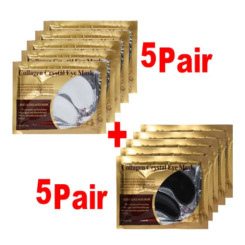 Collagen eye mask 9 16 шт. = 8 упаковок, LANBENA коллагеновая маска для глаз, патчи для глаз, удаляющие темные круги, Антивозрастная увлажняющая, против отечности, Золотая маска для глаз - Цвет: Collagen eye mask 9