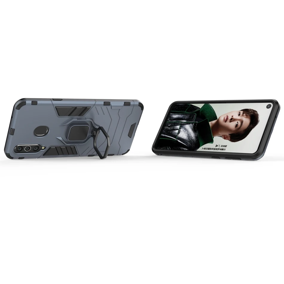 Для samsung A7 A9 A8 Plus гибридный защитный чехол с подставкой для Galaxy A20S A10S M30S A70S A50 A8S противоударный чехол с магнитным кольцом