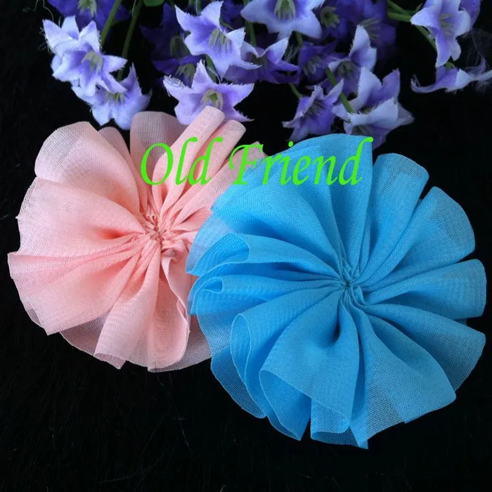 2 5 &quotБалерина шифоновая цветочная ткань цветок для повязок на голову одежда